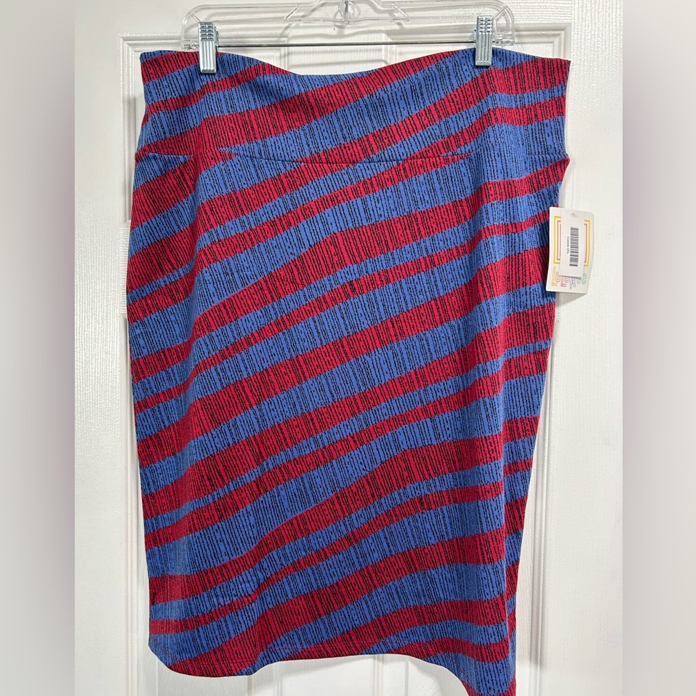 LuLaRoe Colorful Midi Skirt. $9 - New w/ tags. Size 3X (Fits more like a 1X IMO)